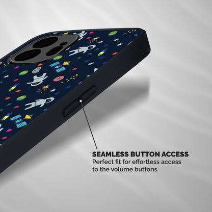 Spaceman Dance Shockproof Hybrid Protection (Metal + TPU) Back Case Cover