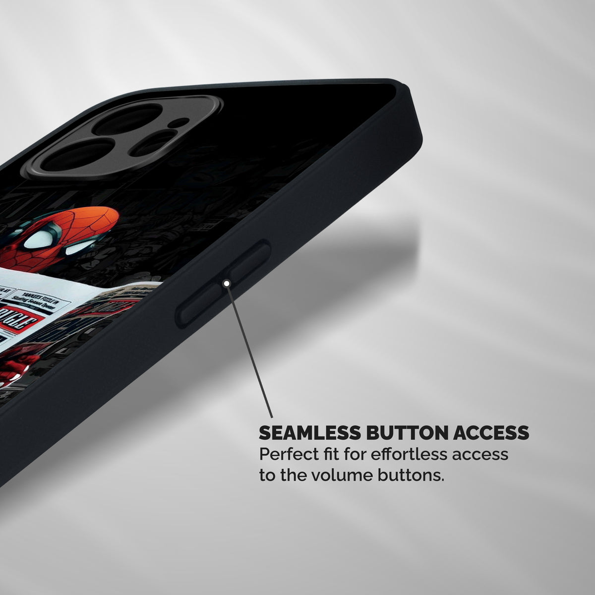 Spider Man Daily Bugle Shockproof Hybrid Protection (Metal + TPU) Back Case Cover