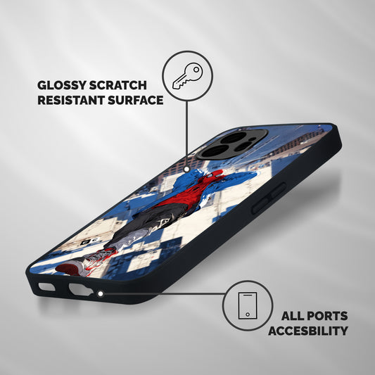 Spider Man Sneaker Vibe Shockproof Hybrid Protection (Metal + TPU) Back Case Cover