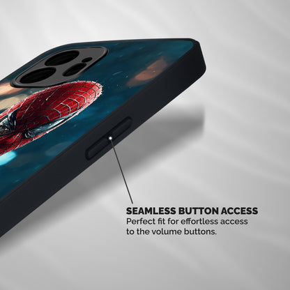 Spider Man Target Lock Shockproof Hybrid Protection (Metal + TPU) Back Case Cover