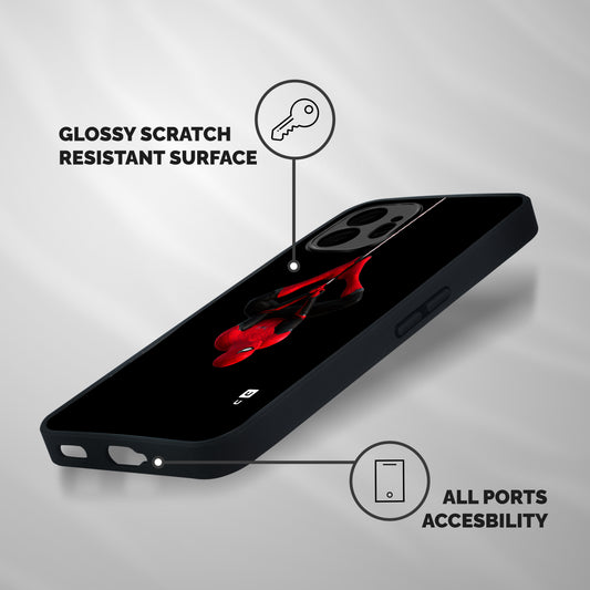Spider Man Upside Down Shockproof Hybrid Protection (Metal + TPU) Back Case Cover