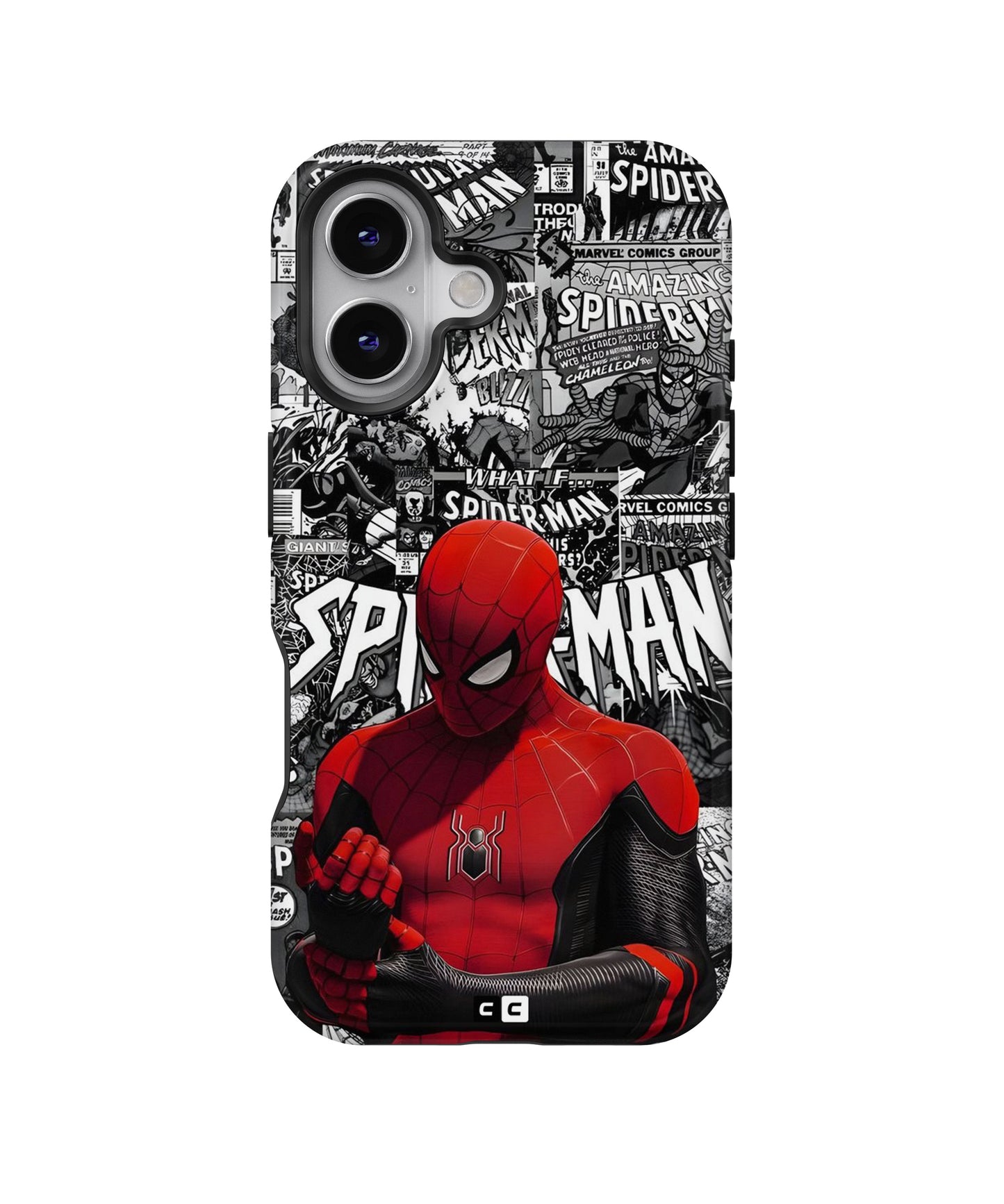 Spider Man Monochrome Marvel MagSafe Bumper Case