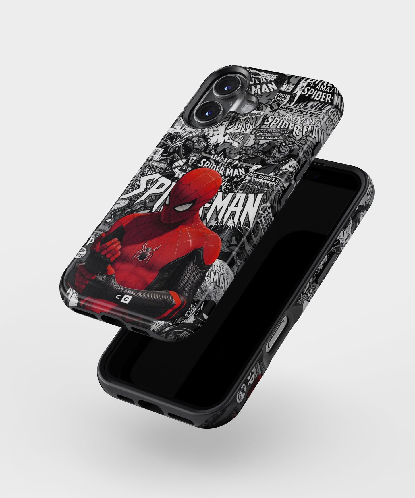 Spider Man Monochrome Marvel MagSafe Bumper Case