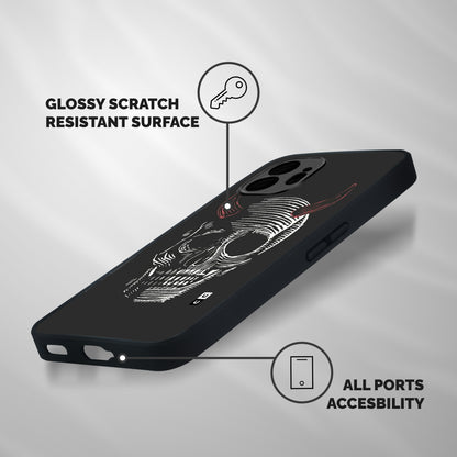 Spooky Face Shockproof Hybrid Protection (Metal + TPU) Back Case Cover