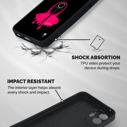 Squid Game Illustration Art Shockproof Hybrid Protection (Metal + TPU) Back Case Cover