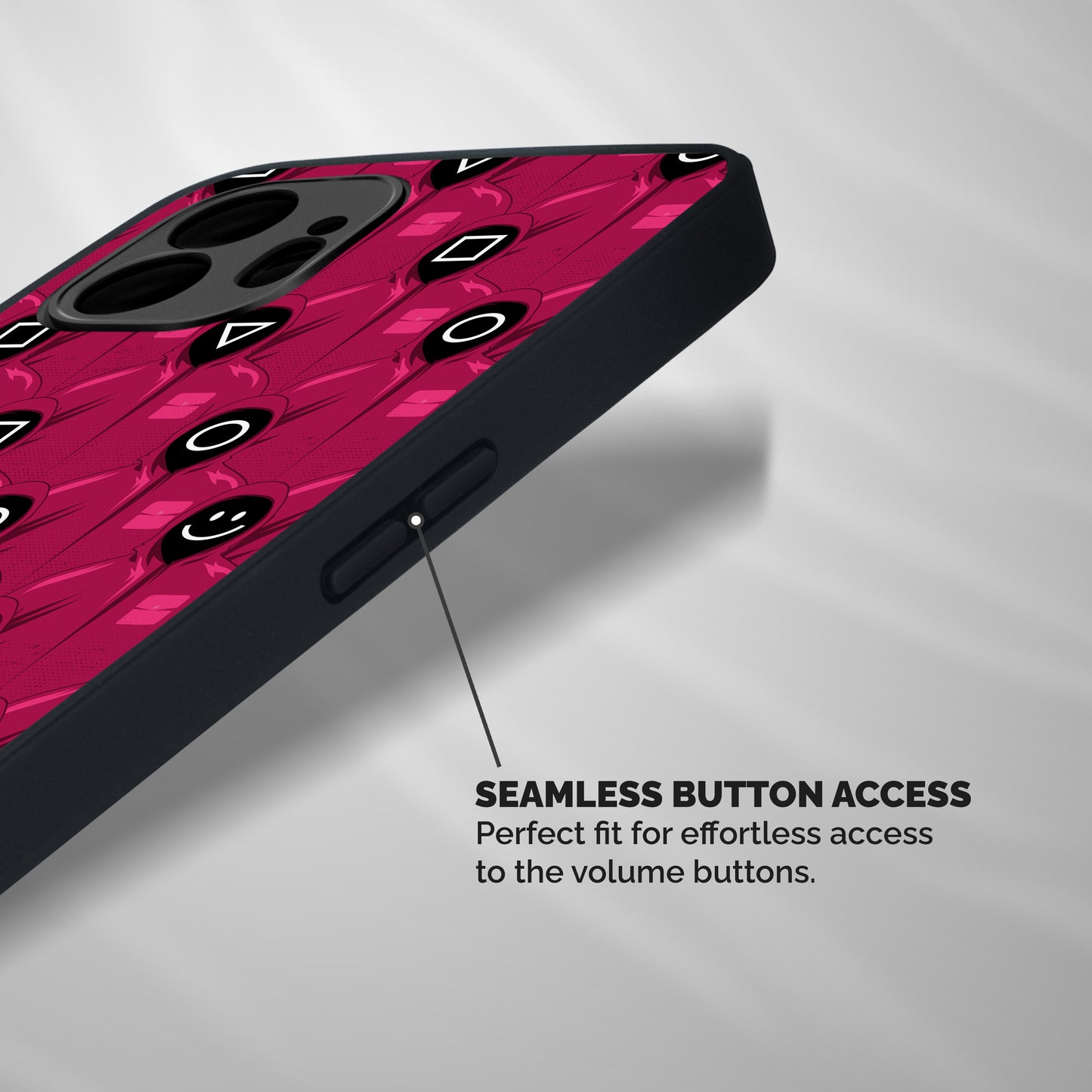 Squid Gamers Pattern Shockproof Hybrid Protection (Metal + TPU) Back Case Cover