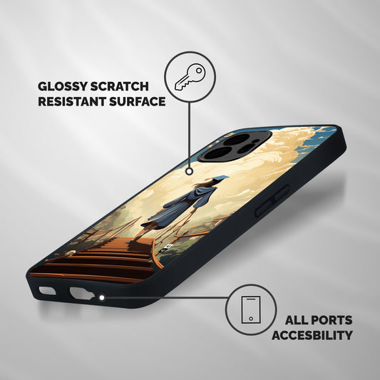 Stair Of Success Shockproof Hybrid Protection (Metal + TPU) Back Case Cover