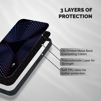 Stars Abstract Shockproof Hybrid Protection (Metal + TPU) Back Case Cover