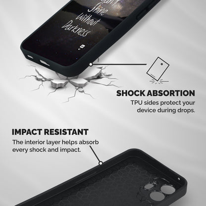 Stars Shine Shockproof Hybrid Protection (Metal + TPU) Back Case Cover