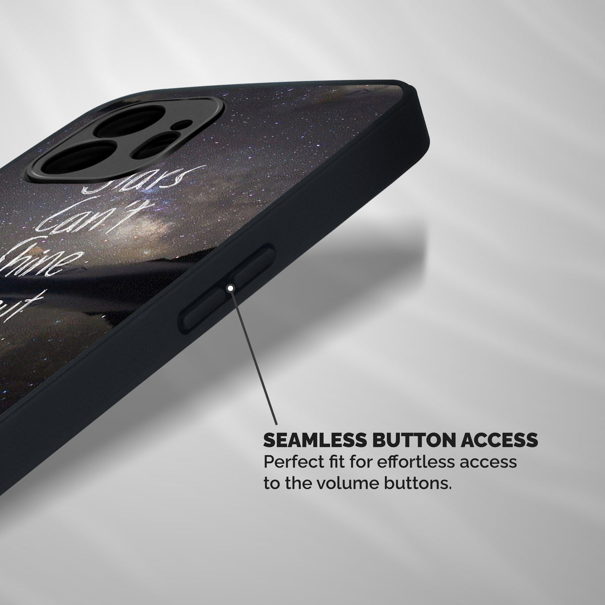 Stars Shine Shockproof Hybrid Protection (Metal + TPU) Back Case Cover