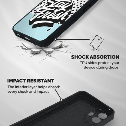 Stay Fresh Shockproof Hybrid Protection (Metal + TPU) Back Case Cover