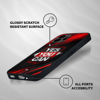 Stay Motivated Shockproof Hybrid Protection (Metal + TPU) Back Case Cover