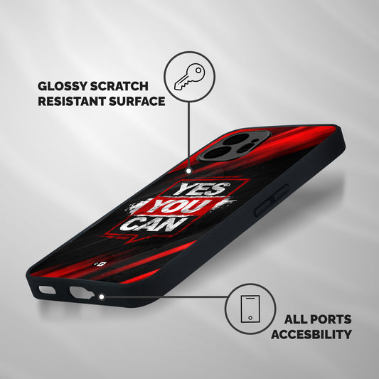 Stay Motivated Shockproof Hybrid Protection (Metal + TPU) Back Case Cover