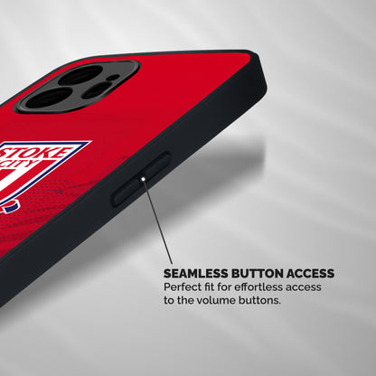 Stoke City Shockproof Hybrid Protection (Metal + TPU) Back Case Cover