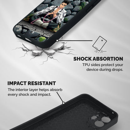 Stone Hashira Shockproof Hybrid Protection (Metal + TPU) Back Case Cover