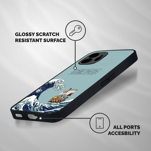 Straw Hat Pirates Ship Shockproof Hybrid Protection (Metal + TPU) Back Case Cover