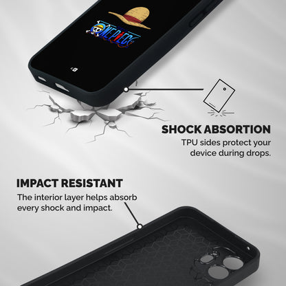 Straw Hat Shockproof Hybrid Protection (Metal + TPU) Back Case Cover