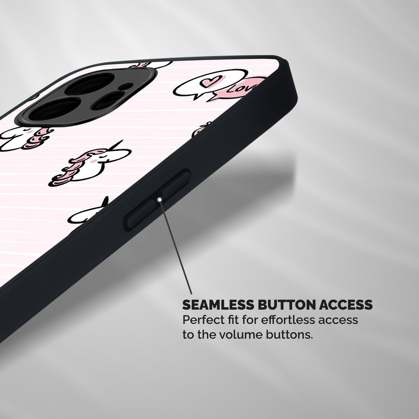 Strawberries And Unicorns Shockproof Hybrid Protection (Metal + TPU) Back Case Cover