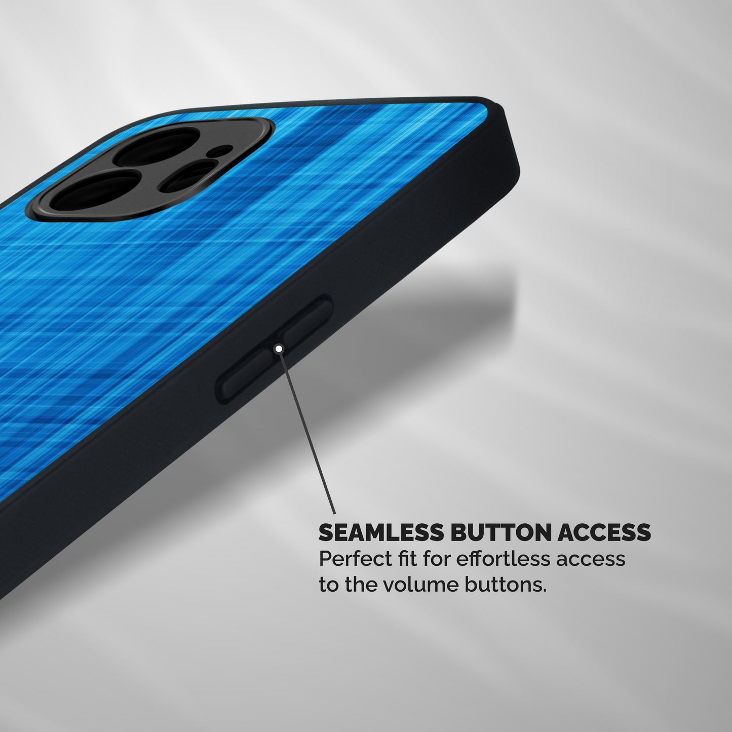 Stripe Blue Abstract Shockproof Hybrid Protection (Metal + TPU) Back Case Cover