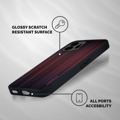 Stripes Gradiant Shockproof Hybrid Protection (Metal + TPU) Back Case Cover