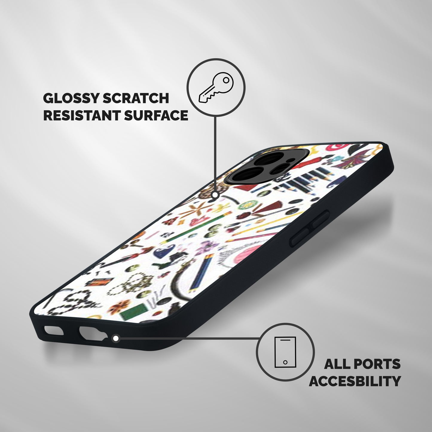 Studio Shockproof Hybrid Protection (Metal + TPU) Back Case Cover