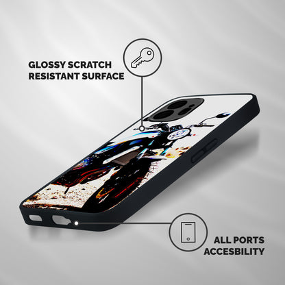 Stylish Ride Extreme Shockproof Hybrid Protection (Metal + TPU) Back Case Cover