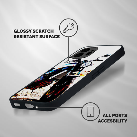 Stylish Ride Extreme Shockproof Hybrid Protection (Metal + TPU) Back Case Cover