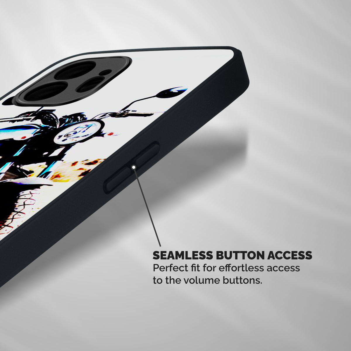 Stylish Ride Extreme Shockproof Hybrid Protection (Metal + TPU) Back Case Cover