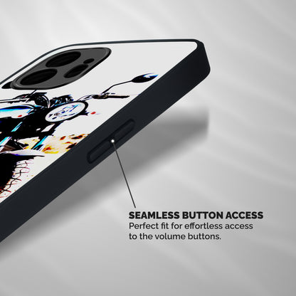 Stylish Ride Extreme Shockproof Hybrid Protection (Metal + TPU) Back Case Cover