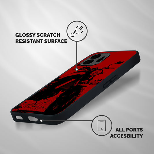 Stylish Ride Red Shockproof Hybrid Protection (Metal + TPU) Back Case Cover
