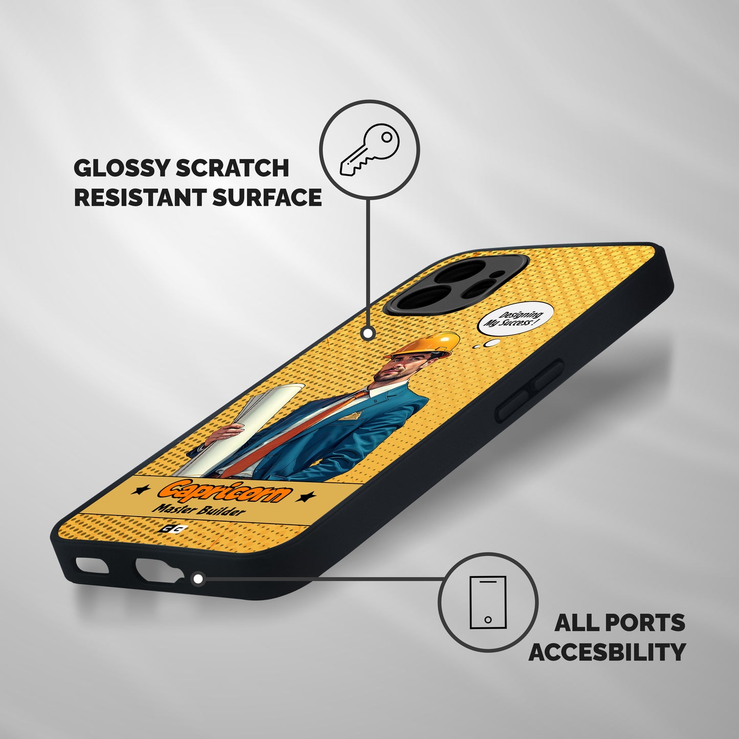 Successful Capricorn Shockproof Hybrid Protection (Metal + TPU) Back Case Cover