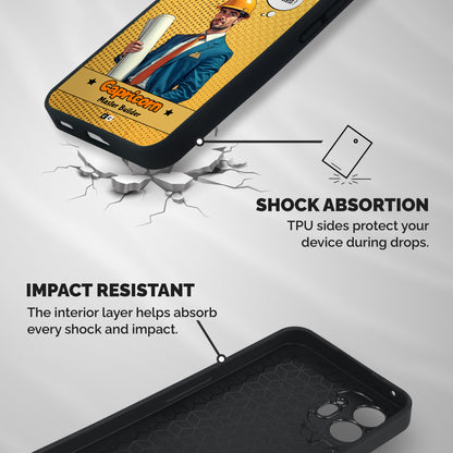 Successful Capricorn Shockproof Hybrid Protection (Metal + TPU) Back Case Cover