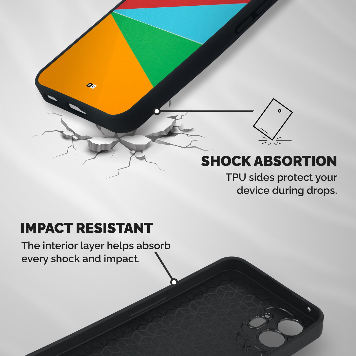 Summer Abstract Shockproof Hybrid Protection (Metal + TPU) Back Case Cover
