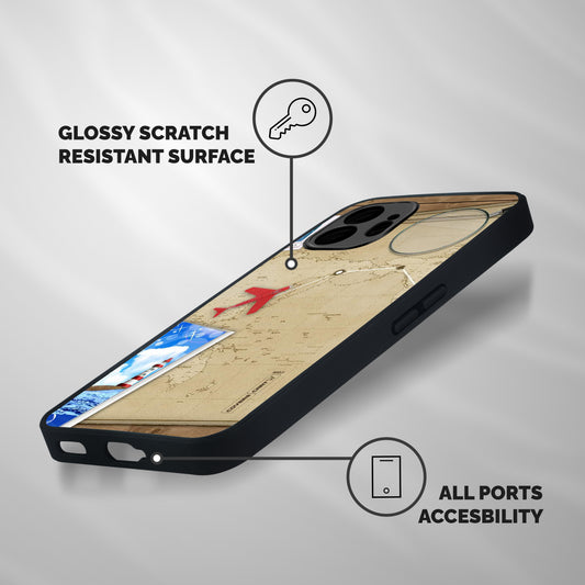 Summer Travel Shockproof Hybrid Protection (Metal + TPU) Back Case Cover
