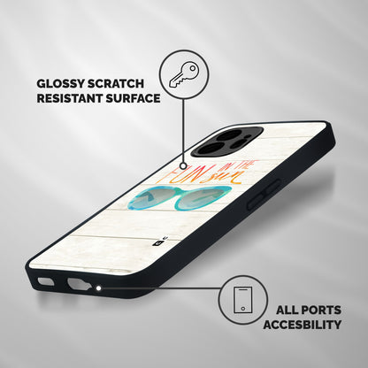 Sun Fun Shockproof Hybrid Protection (Metal + TPU) Back Case Cover