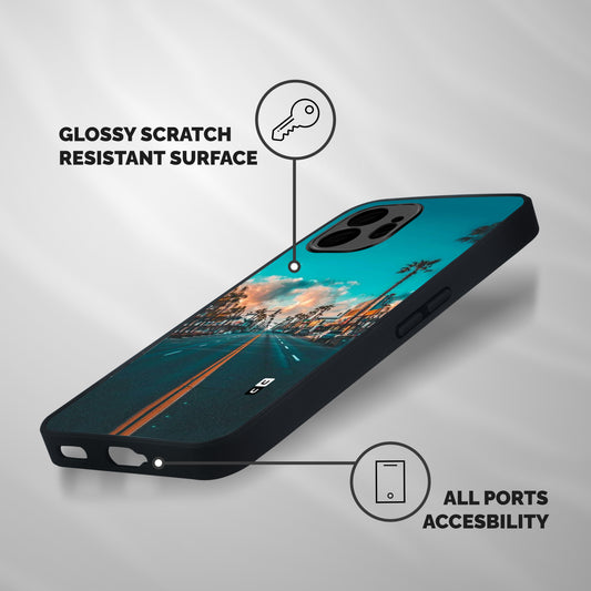 Sundown Road Shockproof Hybrid Protection (Metal + TPU) Back Case Cover