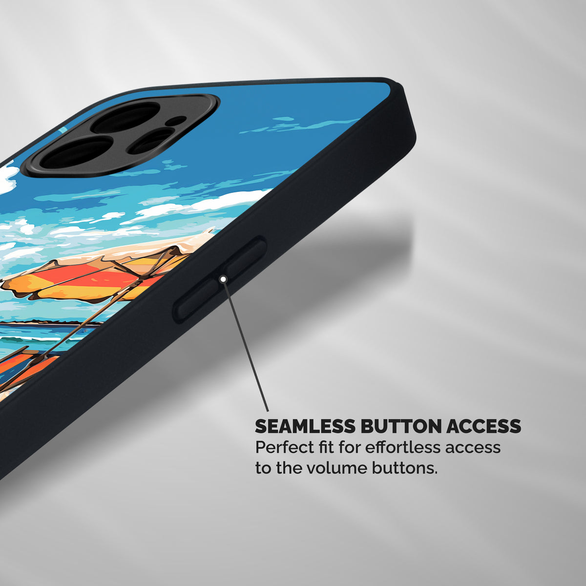 Sunny Beach Shockproof Hybrid Protection (Metal + TPU) Back Case Cover