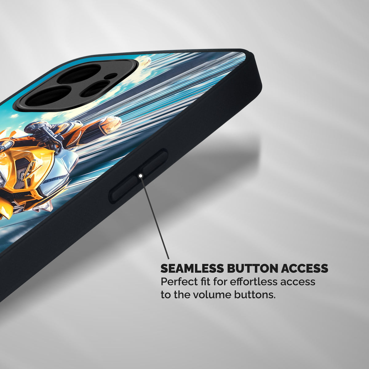 Super Bike Falling Shockproof Hybrid Protection (Metal + TPU) Back Case Cover