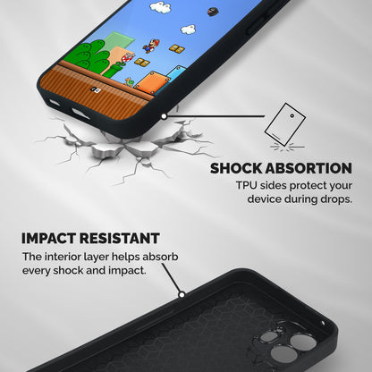 Super Plumber Shockproof Hybrid Protection (Metal + TPU) Back Case Cover