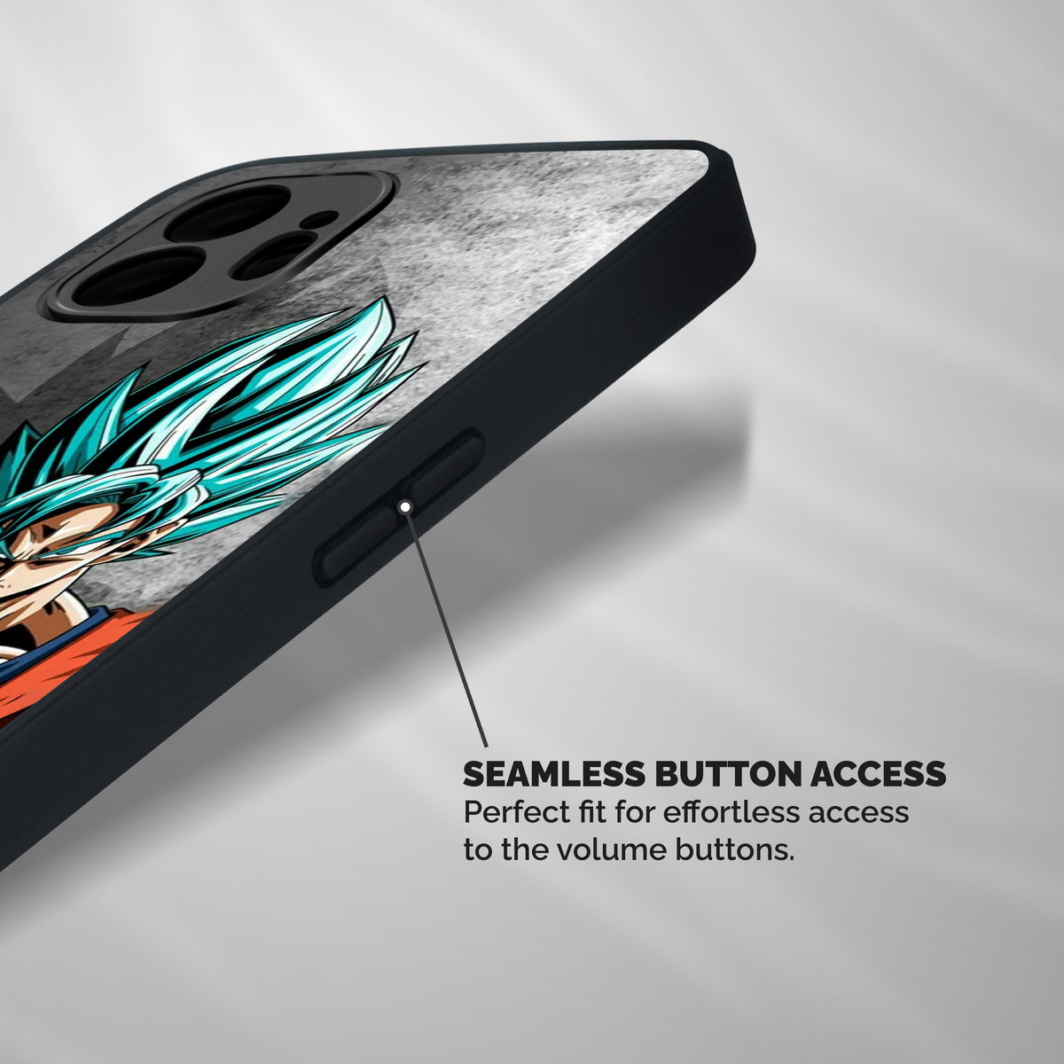 Super Saiyan Art Shockproof Hybrid Protection (Metal + TPU) Back Case Cover
