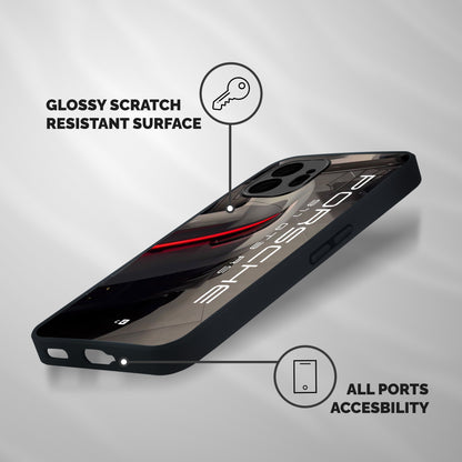Super Sports Car Shockproof Hybrid Protection (Metal + TPU) Back Case Cover