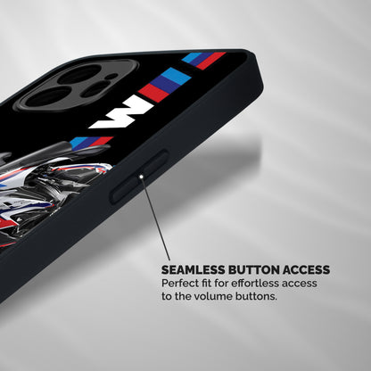 SuperBike Stance Shockproof Hybrid Protection (Metal + TPU) Back Case Cover