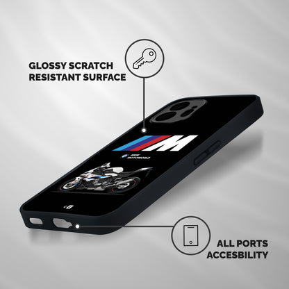 Superbike Stripes Shockproof Hybrid Protection (Metal + TPU) Back Case Cover