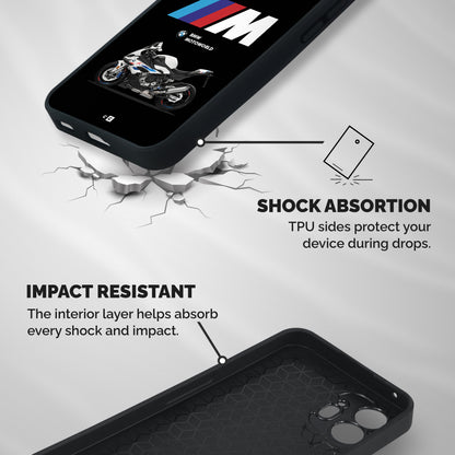Superbike Stripes Shockproof Hybrid Protection (Metal + TPU) Back Case Cover