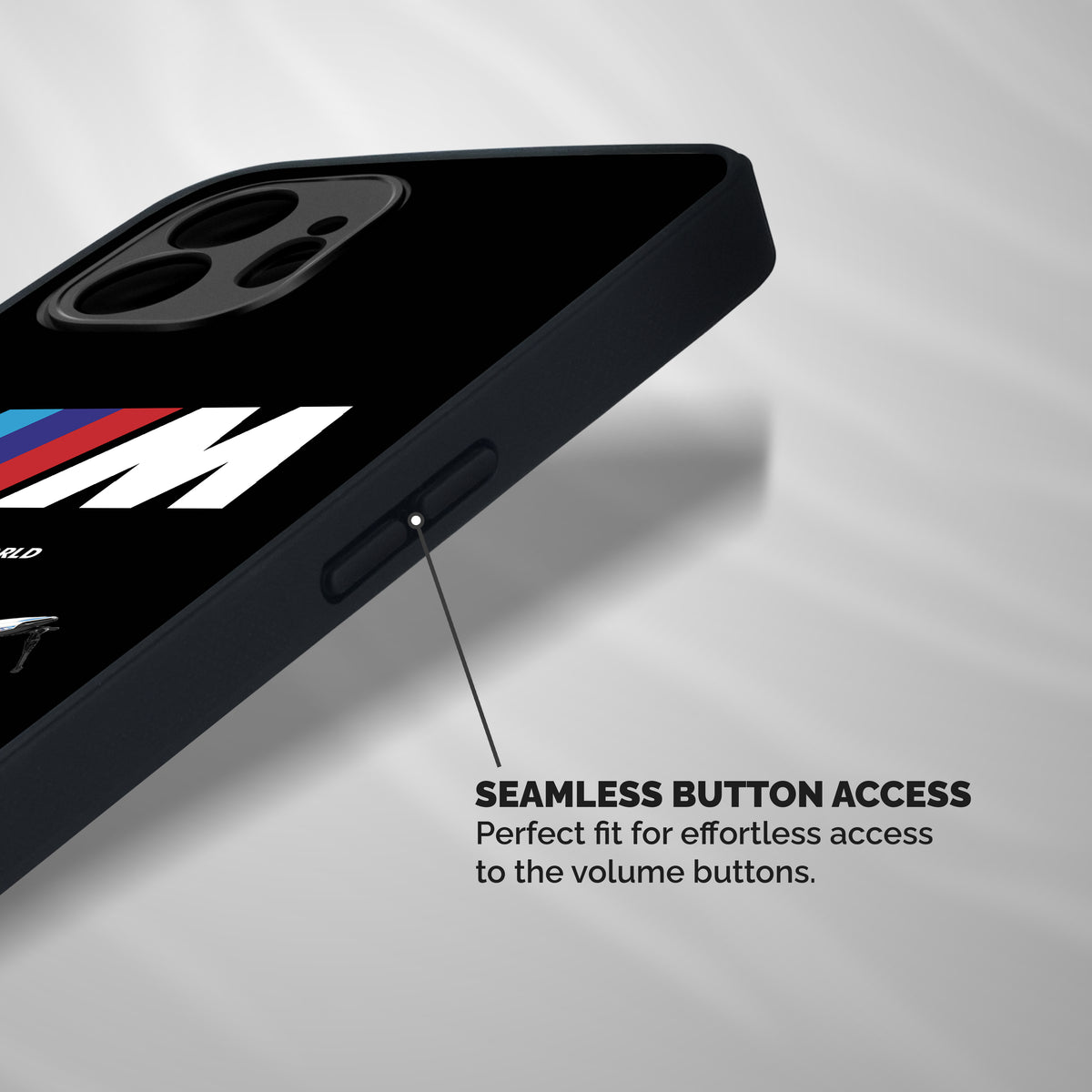 Superbike Stripes Shockproof Hybrid Protection (Metal + TPU) Back Case Cover