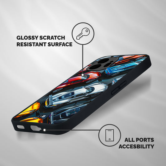 Supercar Club Shockproof Hybrid Protection (Metal + TPU) Back Case Cover