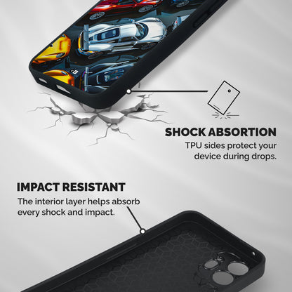 Supercar Club Shockproof Hybrid Protection (Metal + TPU) Back Case Cover