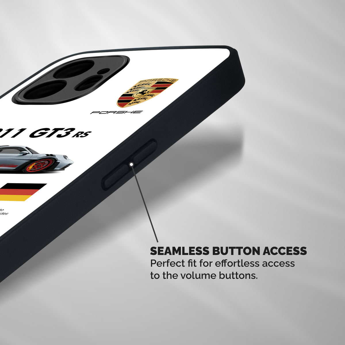 Supercar Features Shockproof Hybrid Protection (Metal + TPU) Back Case Cover