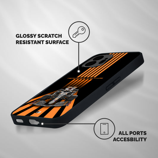 Supercar On Track Shockproof Hybrid Protection (Metal + TPU) Back Case Cover