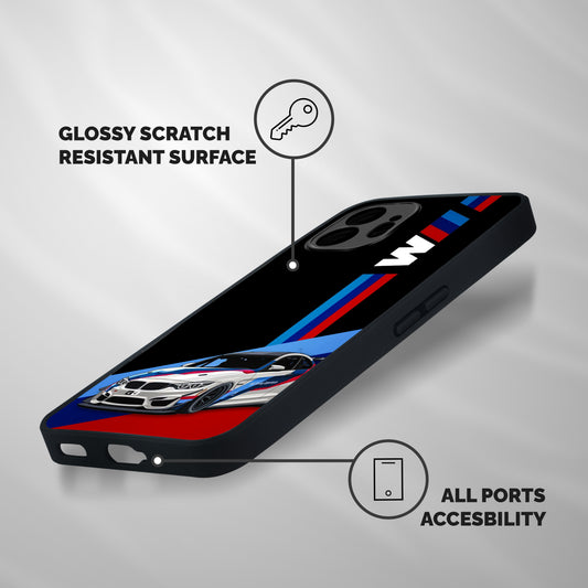 Supercar Stance Shockproof Hybrid Protection (Metal + TPU) Back Case Cover